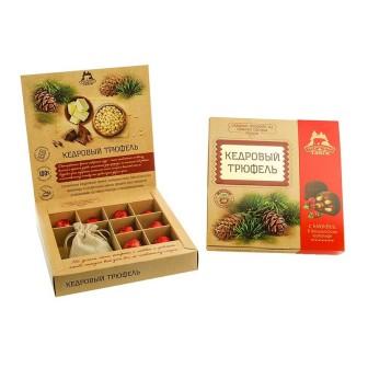 Кедровый трюфель с клюквой в коробке 80 гр (ТТ)